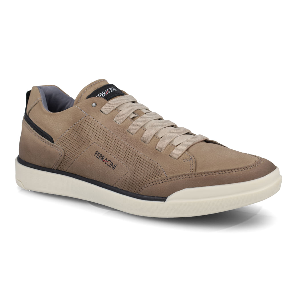 Ferracini Tenis Casual 1062-617D Cinza Couro_4__11